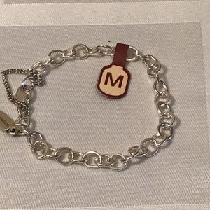 STERLING SILVER CHARM BRACELET